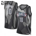 Maillot NBA Brooklyn Nets Ben Simmons Nike 2024-25 City Edition Gris Swingman - Enfant